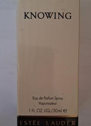 Парфумерна вода knowing від фірми estee lauder