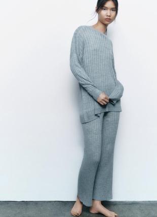 Джемпер свитер zara s туника оверсайз в составе шерсть