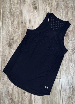 Чорна оригінальна спортивна майка under armour