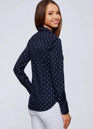 Рубашка женская новая в горошек2 фото