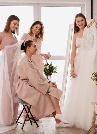 Свадебная фата невесты длинная молочная одноярусная oka nomo (on2023veil-013)