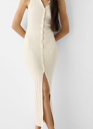 Нова трикотажна сукня міді з відкритою спиною8 фото