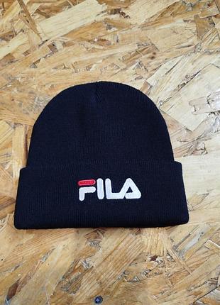 Шапка fila бини с подворотом