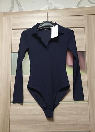 Боди в рубчик zara