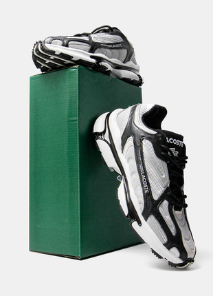 Кроссовки мужские lacoste l003 grey/ silver