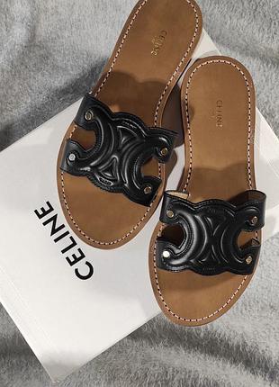 Босоножки celine triomphe mule