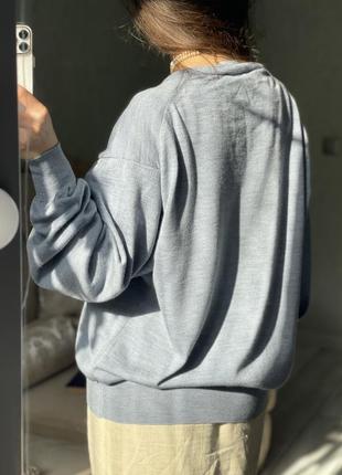 Брендовий вовняний вовна светр джемпер пуловер оверсайз8 фото