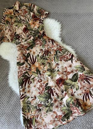 Сукня міді бавовняна в квітковий принт reservded р.10/12