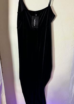 Черное бархатное платье5 фото