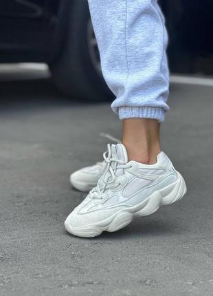 Кросівки на платформі світлий бежевий молочні жіночі демі весна