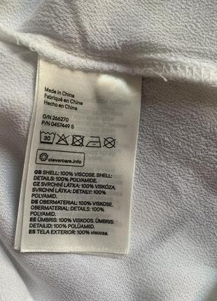 Блуза белая h@m 4