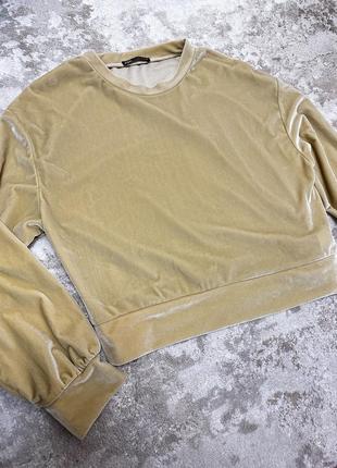 Свитшот велюр женский zara