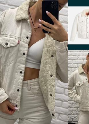 Джинсова куртка на меху levi’s