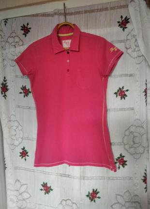 Супер поло коралового кольору р.12,100%коттон