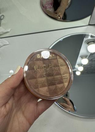 Бронзер-хайлайтер rimmel radiance brick, 12 г