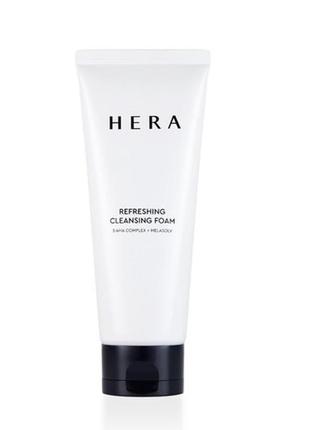 Освежающая очищающая пенка hera refreshing cleansing foam, 50 мл