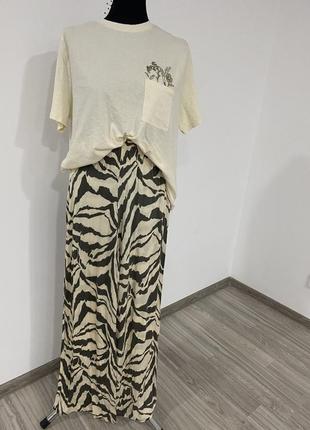 Брюки палаццо из вискозы