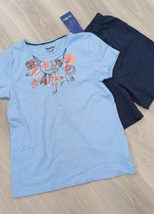 Піжама літня футболка + шорти lupilu 110/1161 фото