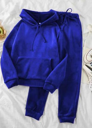 Базові велюрові костюми з карманом