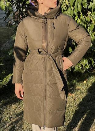 Длинный женский пуховик ecaerst®