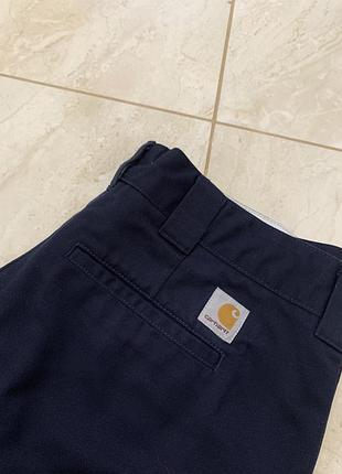 Брюки штаны carhartt чино карго синие мужские2 фото