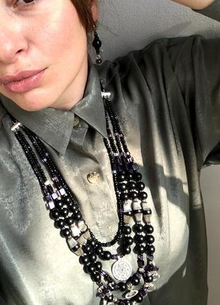 Ожерелье, предохраняющее, ожерелье ручной работы, ожерелье к вышиванке