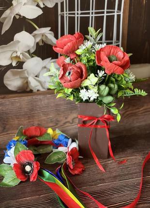 Букет маки 3