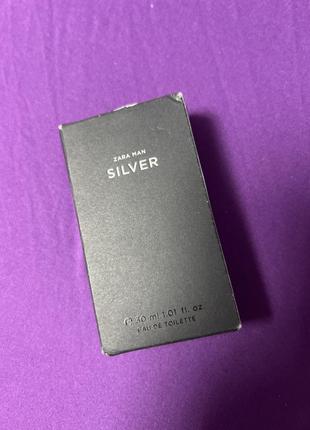 Туалетна вода zara man silver
