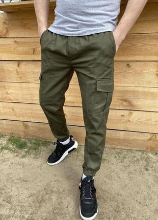 Штаны карго - хаки
