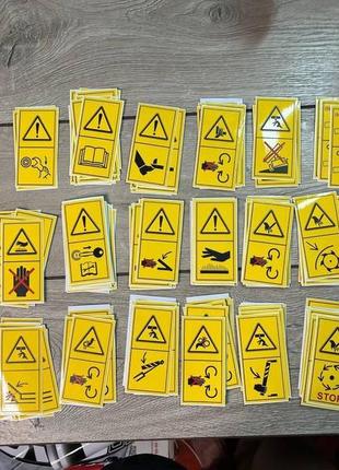 Читайте описание наклейки на спецтехники погрузчик трактор кран информативные таблички предупреждающие