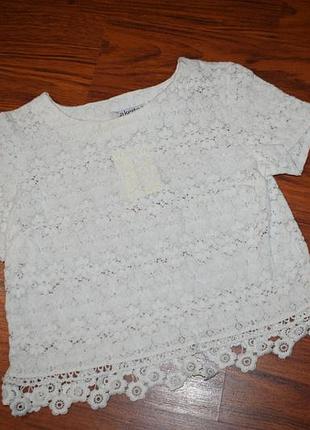 Красивая кружевная блузка р s-m (44/46)