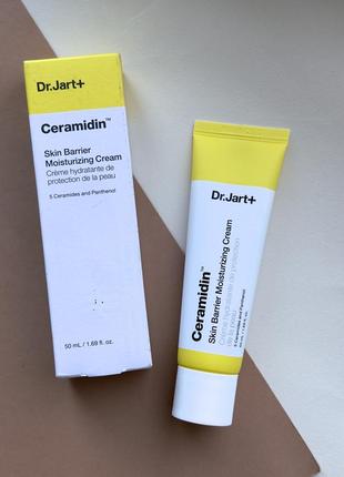 Зволожуючий крем з керамідами dr. jart+ ceramidin™ skin barrier moisturizing cream 50 мл