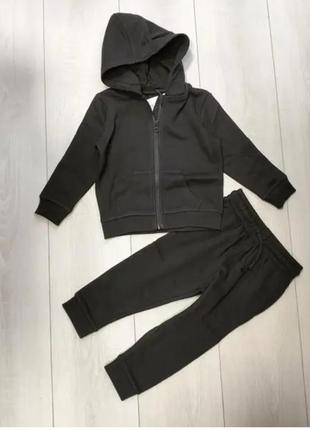 Костюм дитячий толстовка та джоггери чорний george 98, 104, 110, 116, 122см