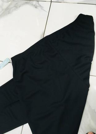 Черные классические эластичные брюки на резинке батал большой размер uk24 damart #314510 фото