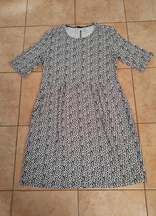 Вискозное с карманами платье 👗 7
