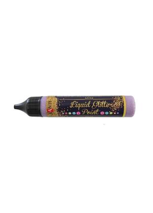 Зd-гель "santi" 741220 "liquid glitter gel" рожевий, шт