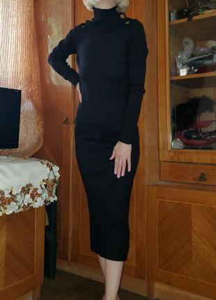 Тепле плаття zara плаття-гольф у рубчик локшина