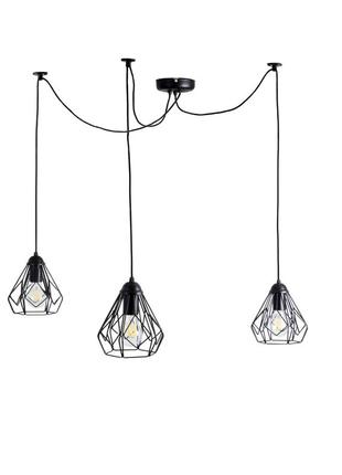 Люстра павук (підвісний світильник) bevel spider-3 black