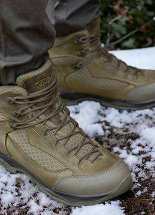 Кожаные демисезонные женские берцы тактические. 36-46р олива. гидрофобная кожа! stdf-2128