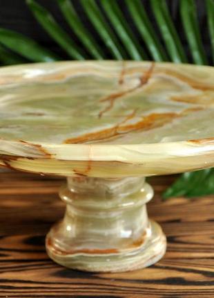 Фруктовница из натурального камня оникс, 30 см