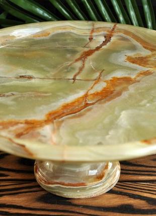 Фруктовница из натурального камня оникс, 30 см