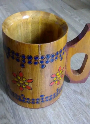 Кружка пивная деревянная
