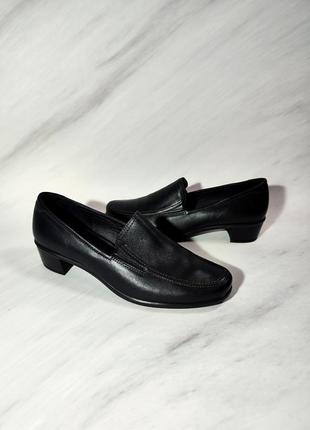 Ecco производство индонезия новые кожаные черные туфли eur 402 фото