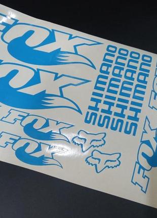 Наклейки на раму велосипеда фокс fox