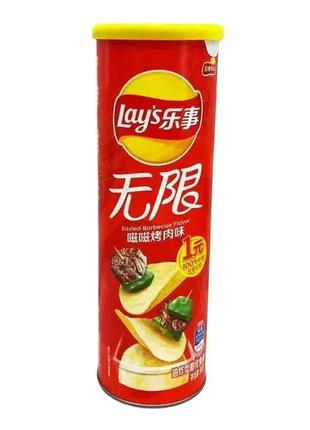 Чіпси lay's stax sizzled barbecue 90g  stone bucha