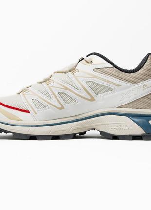 Salomon xt-6 expanse white red blue3 фото