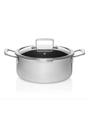 Кастрюля 24 см з кришкою 4.3 л edenberg eb-17053