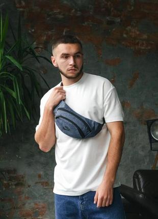 Бананка nike темно-синий меланж