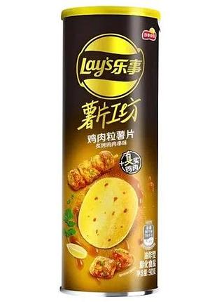 Чіпси lay's зі смаком курки гриль, 90г  stone bucha