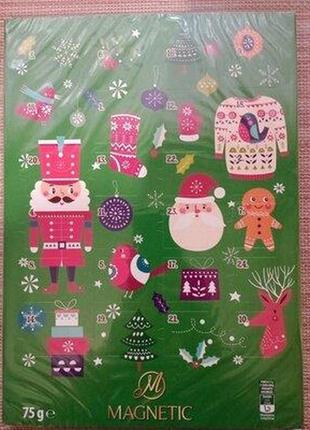 Шоколадний адвент-календар magnetic польща 75г  stone bucha